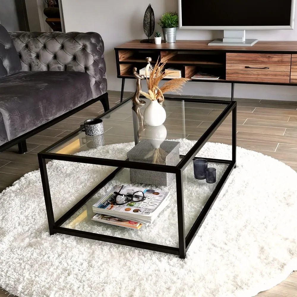 Czarny stolik 60x90 cm Astro – Neostill