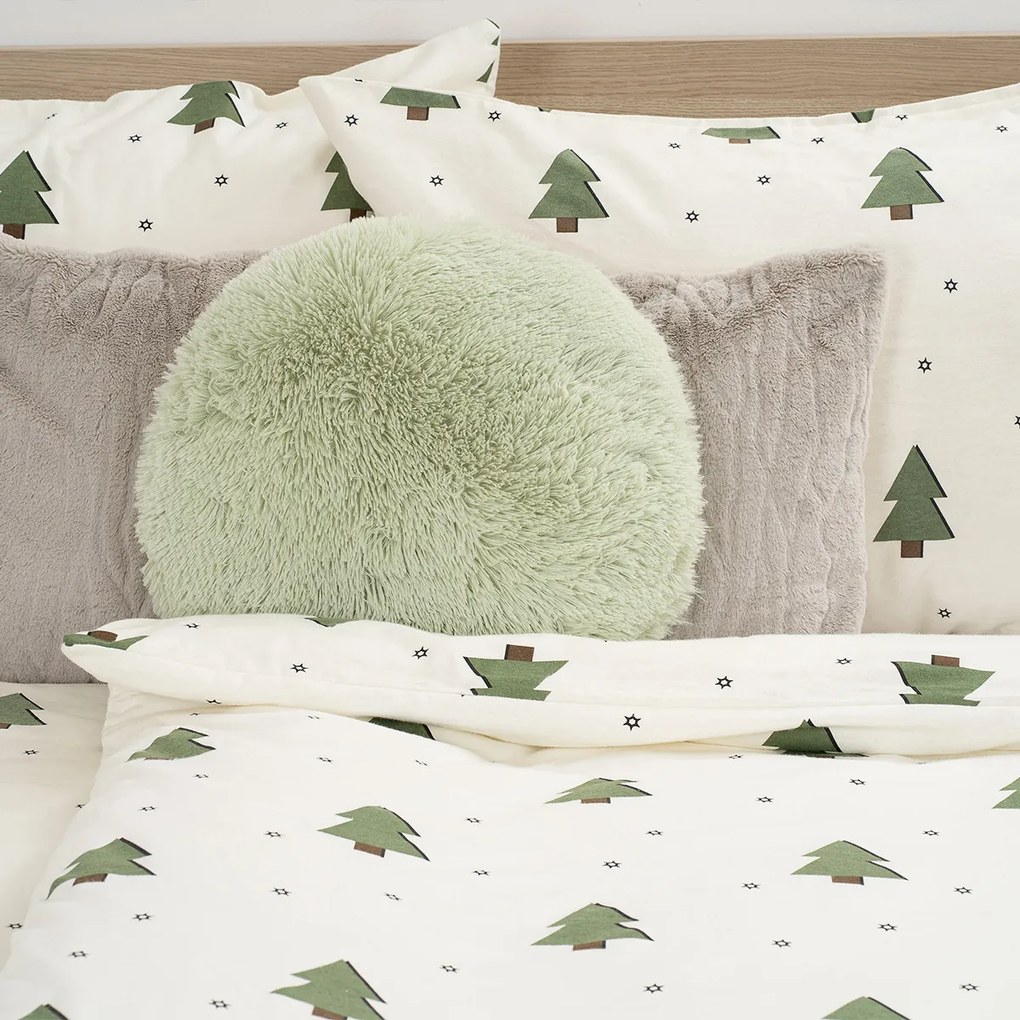 4Home Pościel flanelowa Little Trees, 140 x 220 cm, 70 x 90 cm