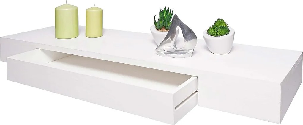 Półka ścienna MCW-H37 Szuflada,  biały