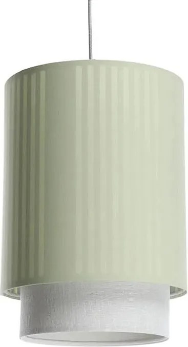 Lampa wisząca DUO LAMI LINE 25 zielona/kremowa