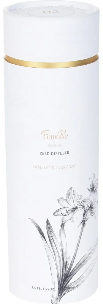 Dyfuzor wonny z pałeczkami FumaRe Basil Bamboo sugarcane, 100 ml