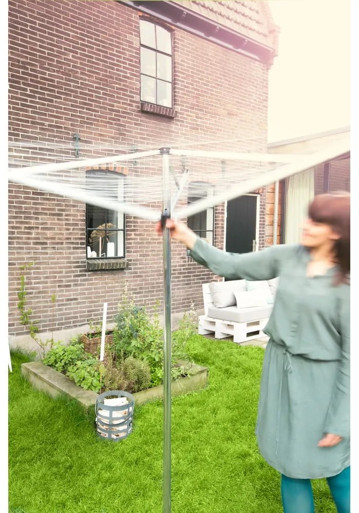 Ogrodowa suszarka na pranie w kolorze srebra 30 m Essential – Brabantia