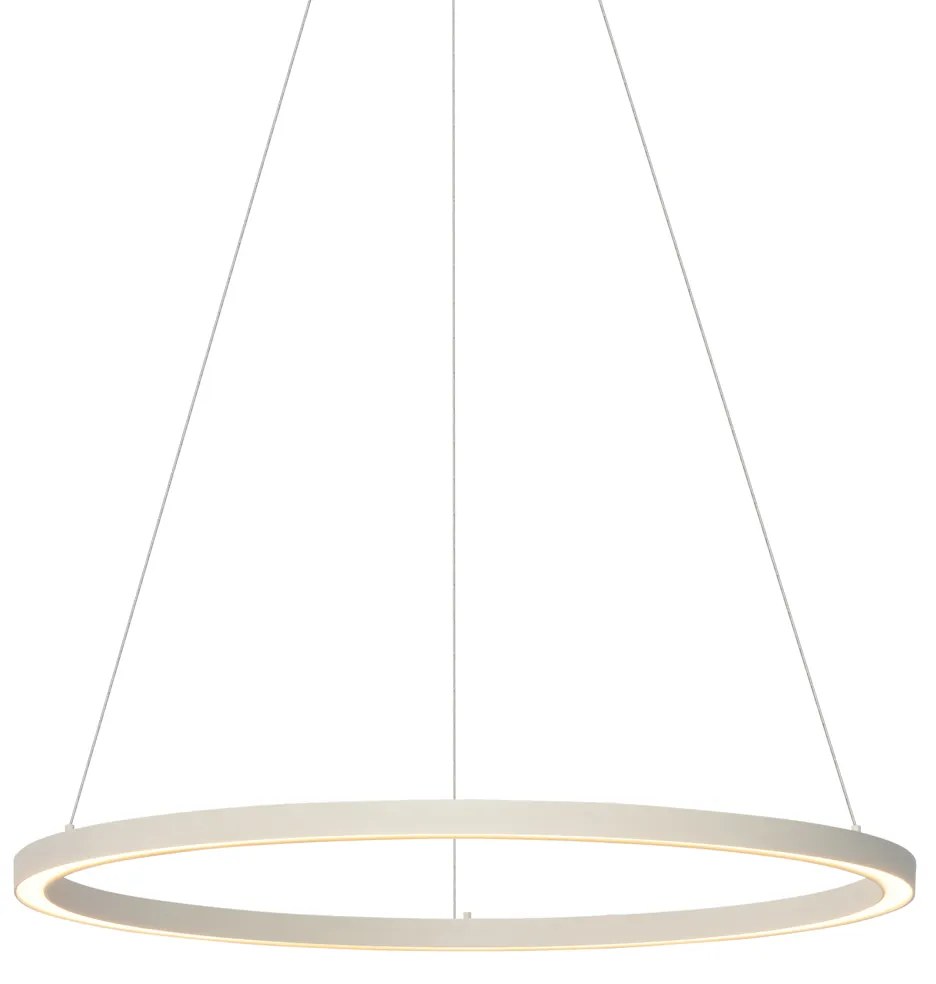 Lampa wisząca Design Beżowa 80cm z LED z 3-stopniową regulacją ściemniania - Girello
