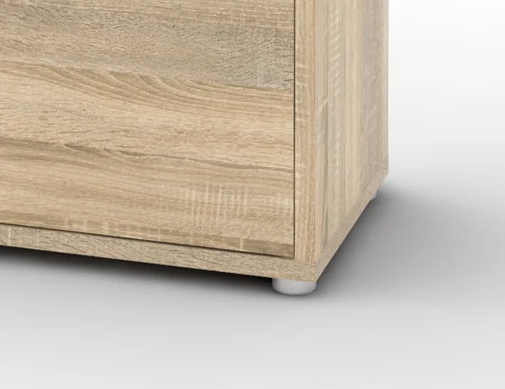 Regał biurowy z szufladami Prima 4 dąb sonoma