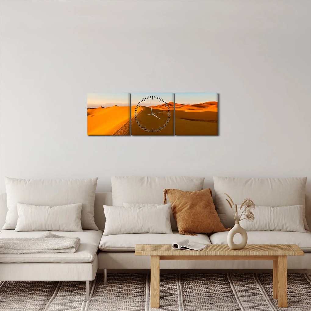 Obraz pustyni (z zegarem) (90x30 cm)