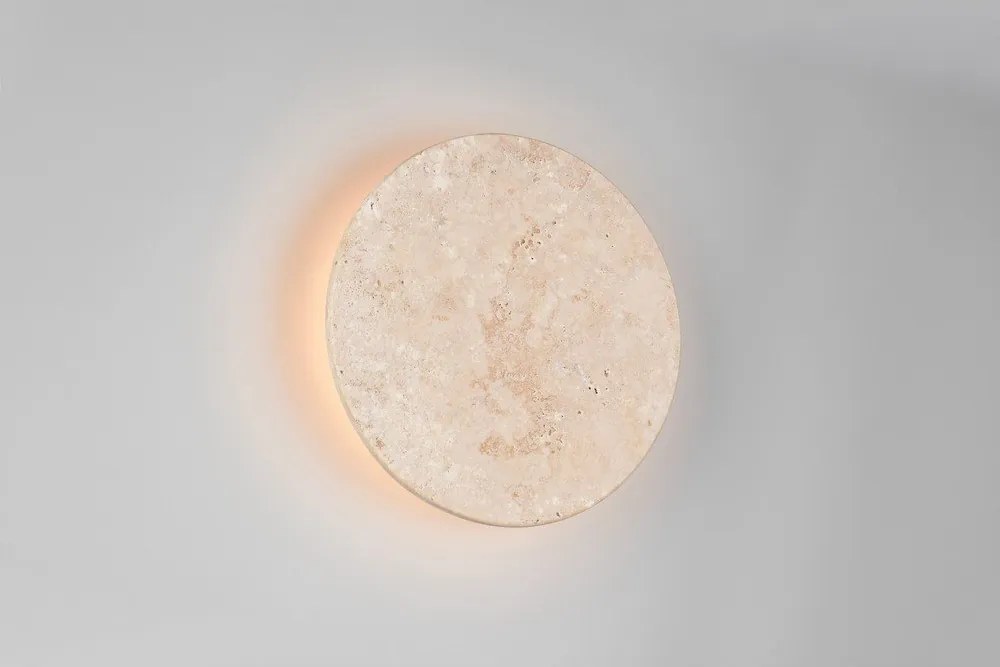 Kamienny kinkiet LED ze ściemniaczem w matowym białym kolorze Bobbin – Trio Select