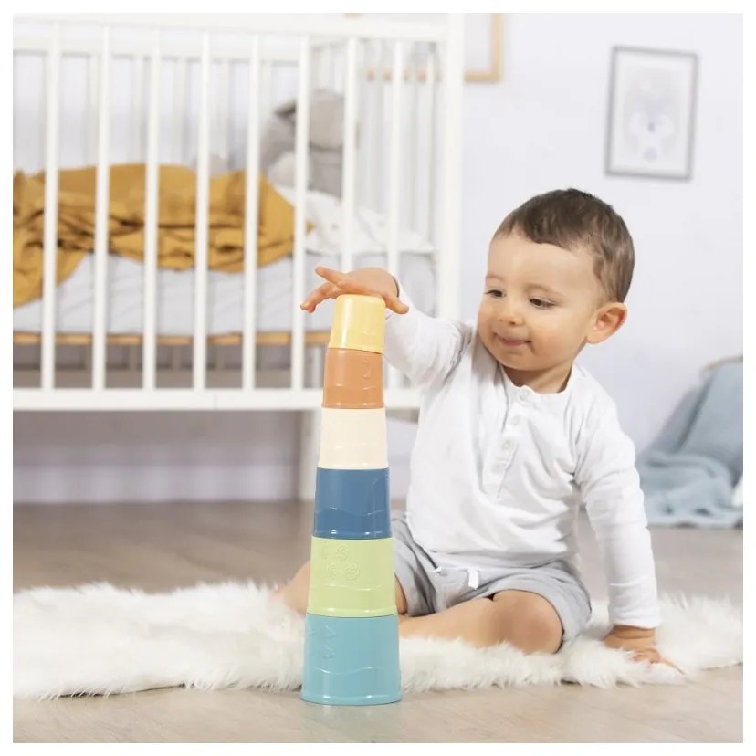 Smoby little green zestaw łódka wieża sorter bioplastik