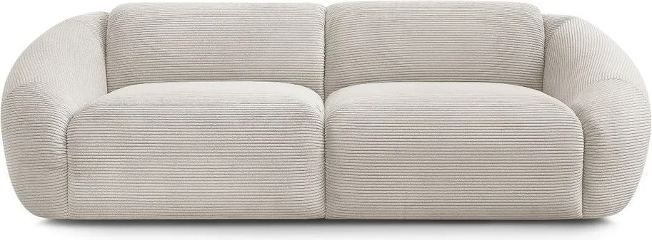Beżowa sztruksowa sofa 250 cm Tina – Bobochic Paris