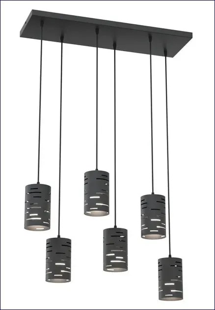 Czarna wisząca lampa industrialna nad stół A7-N53