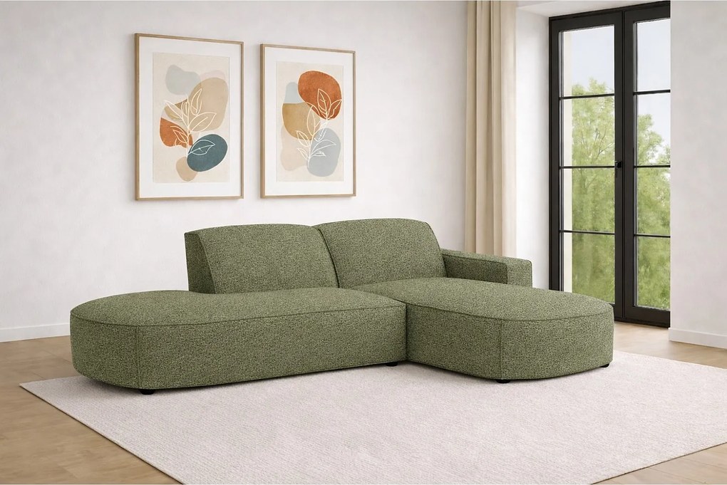 Narożnik Cursal Atelier, tkanina Artico, Moss, Prawy