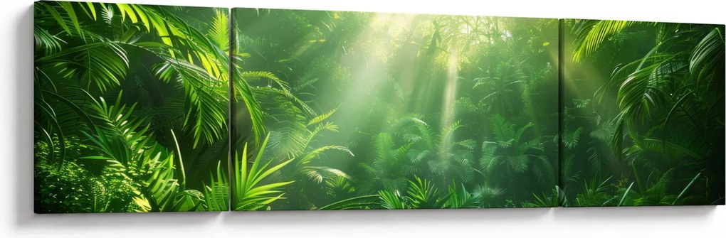 Obraz - Las deszczowy (170x50 cm)