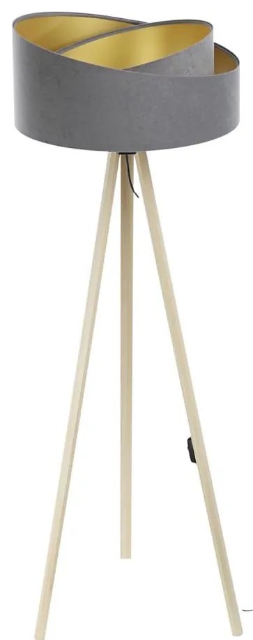 Lampa podłogowa GALAXY 1xE27/60W/230V szary/beżowy