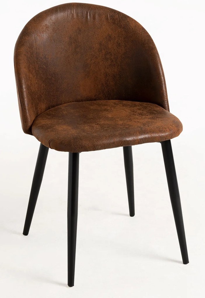 Krzeso ze sztucznej skóry w kolorze czarnym Vint