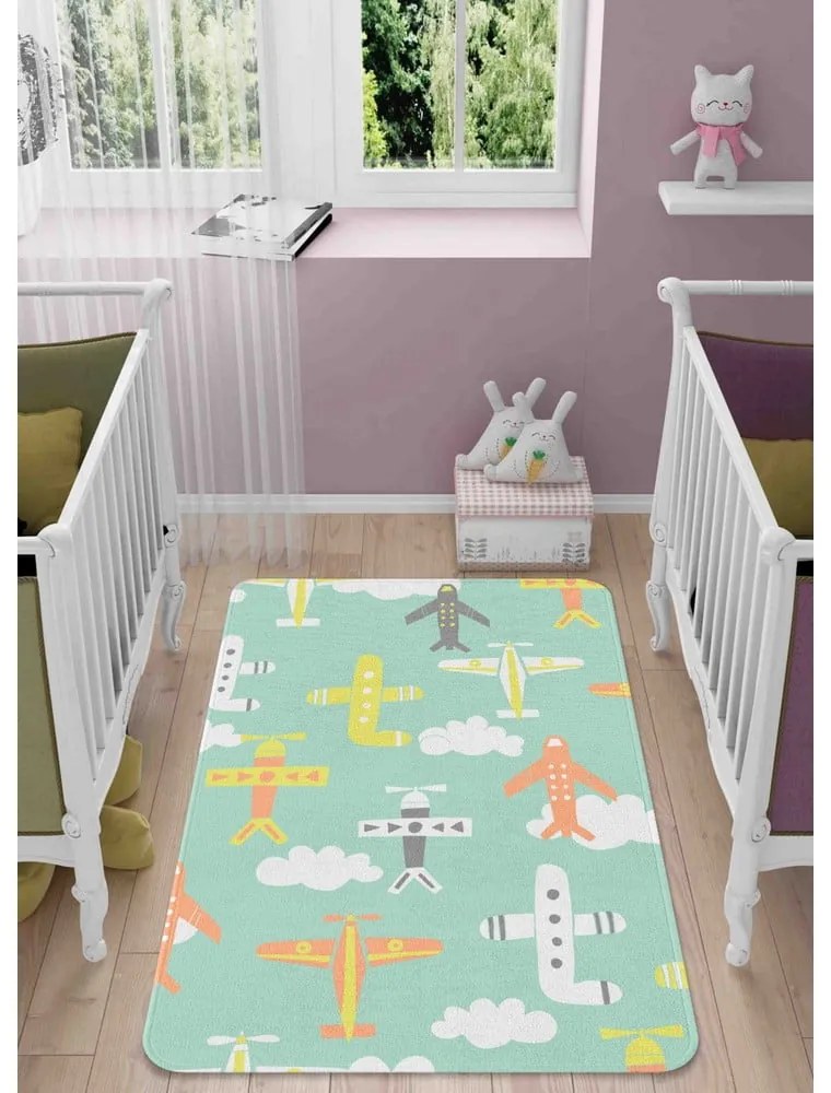 Jasnozielony dywan dziecięcy 80x140 cm Happy Plains – Oyo Concept