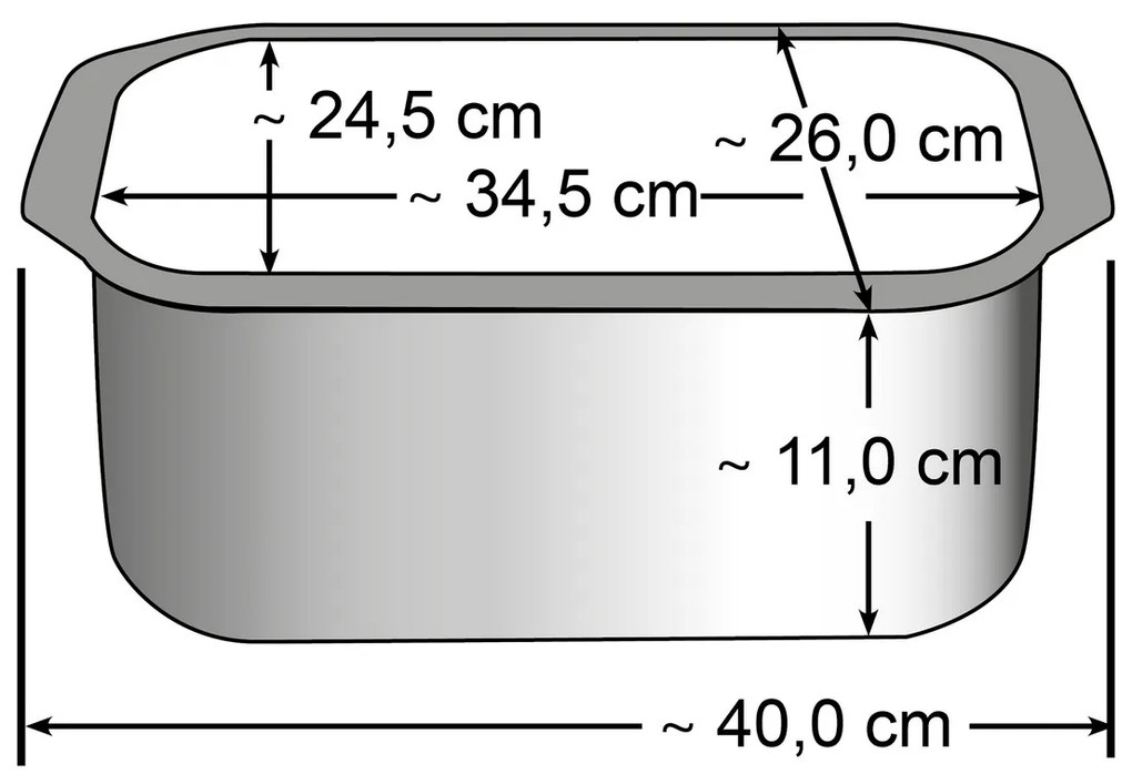 Elo 82840 Basic Brytfanna ze szklaną pokrywką i aromatyzerem Raffinesse 40 x 26 cm