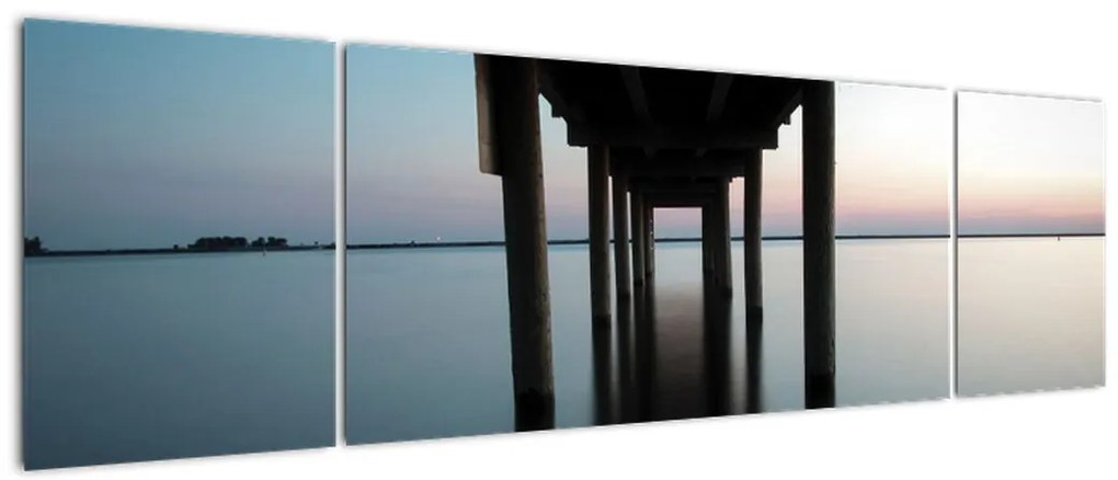 Obraz - spokojna powierzchnia wody (170x50 cm)