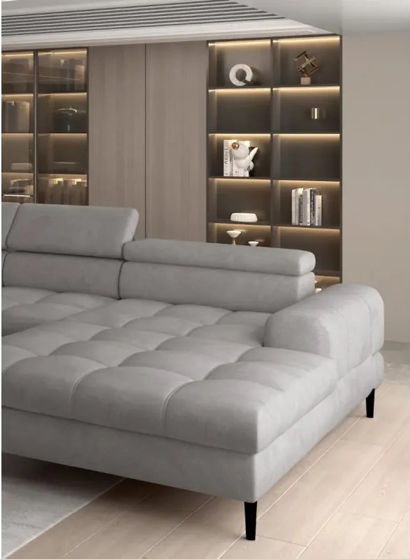 Narożnik VOSS XL układ U Prawostronny z funkcją spania i pojemnikiem WERSAL