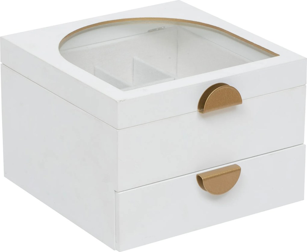 Szkatułka na biżuterię WILD ROMANCE z lusterkiem, 20 x 19,5 x 13,5 cm