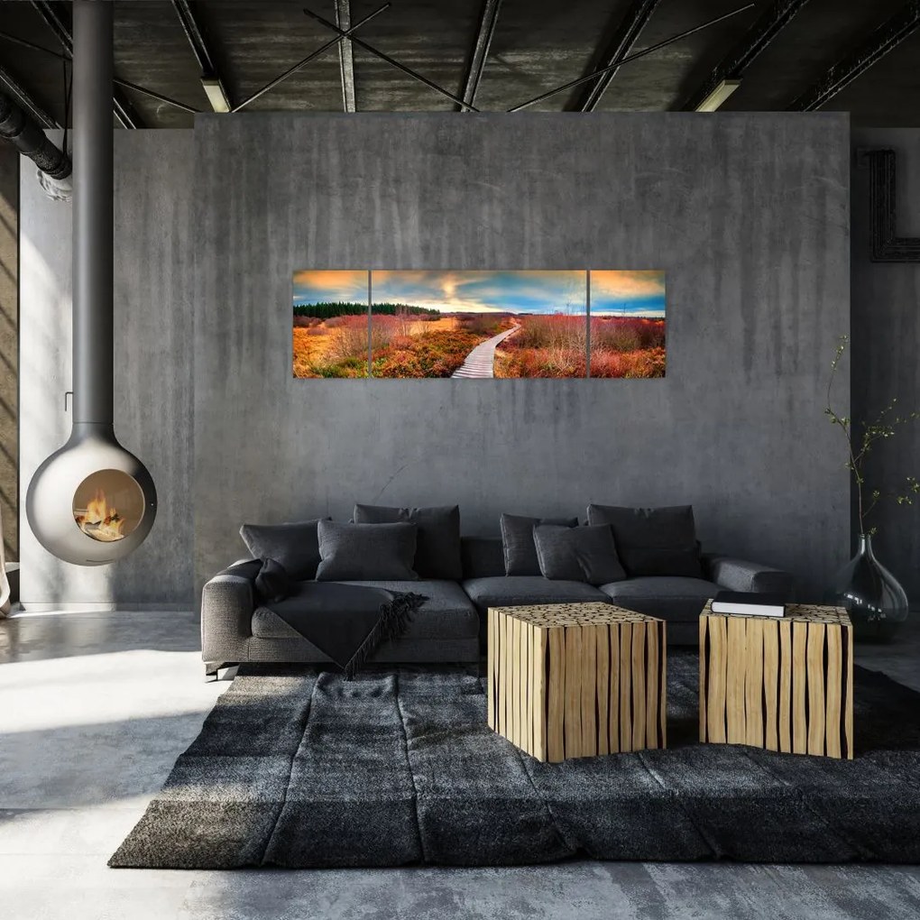 Obraz - Jesienna podróż krainą (170x50 cm)