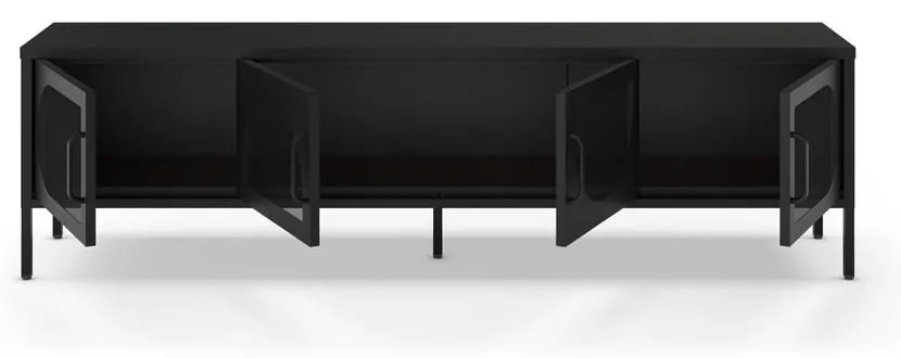 Czarna szafka pod TV 180x50 cm Tayra – Marckeric