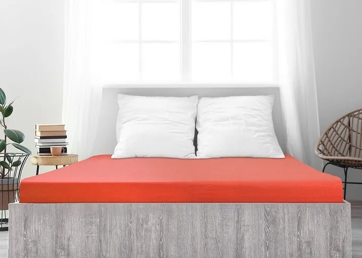 4Home prześcieradło jersey Ideal truskawkowy, 60 x 120 cm