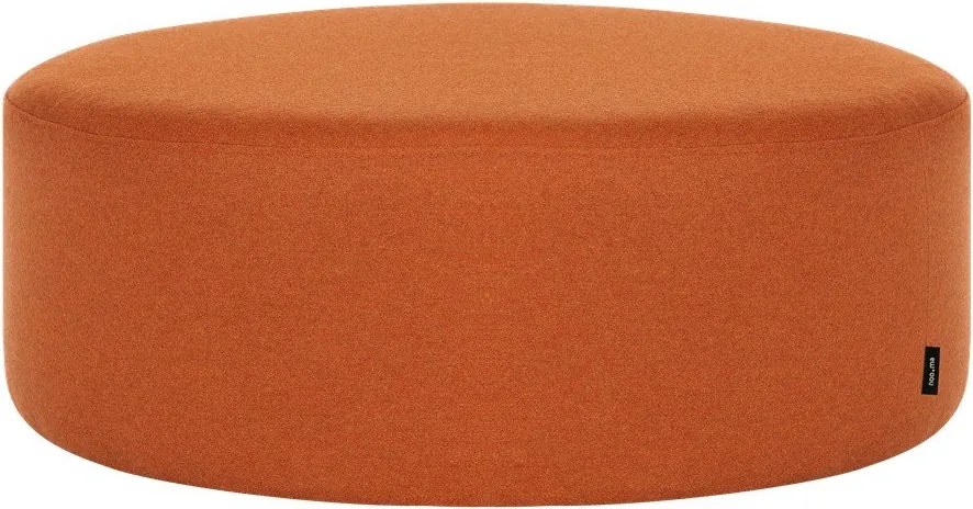 Wełniany puf w kolorze terakoty Folk – noo.ma
