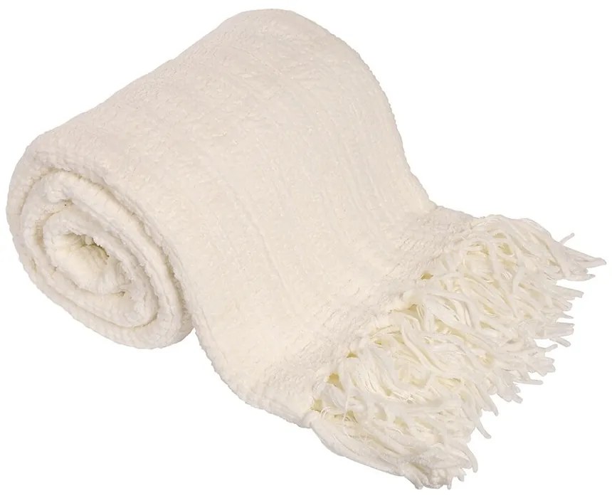 Koc Emma kremowy, 150 x 200 cm