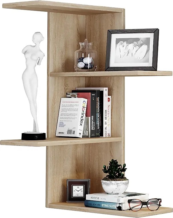 Drewniana półka ścienna Półka narożna Półka Balos