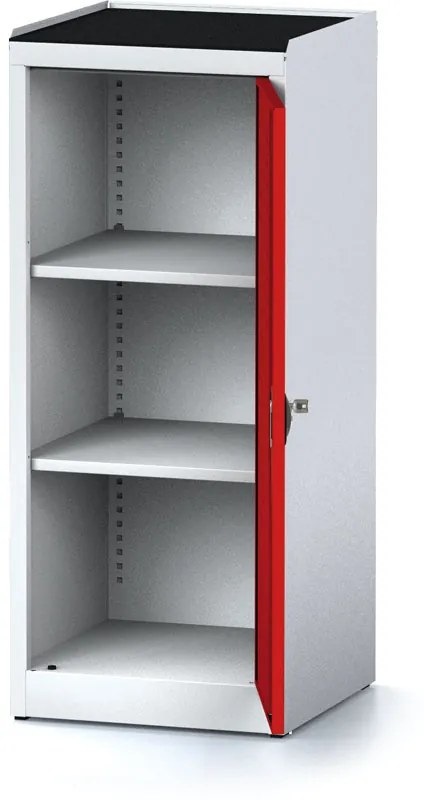 Szafa warsztatowa MECHANIC, 1170 x 490 x 500 mm, 2 półki, czerwone drzwi
