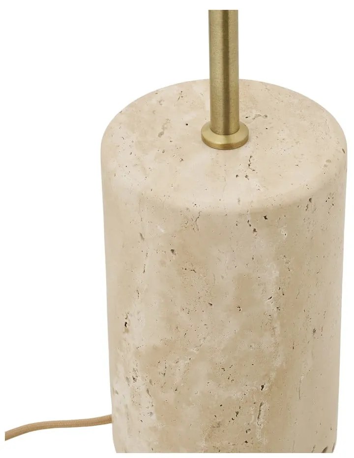 Beżowa lampa stojąca z metalowym kloszem (wysokość 155 cm) Sheffield – House Nordic