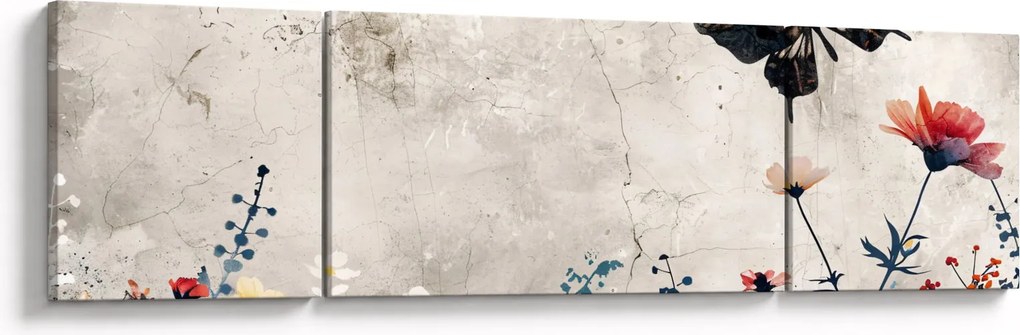 Obraz - Łąka w betonie (170x50 cm)