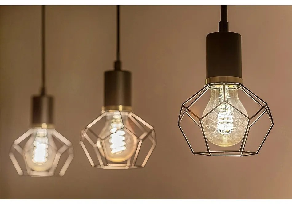 Rabalux Dekoracyjna żarówka LED z skręconymżarnikiem, bursztynowa, E27, A60, 4 W, 280 lm