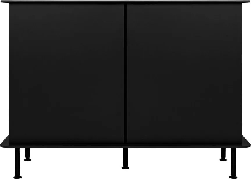 Czarna komoda z otworem na kable 120x88x50 cm Suumo – noo.ma