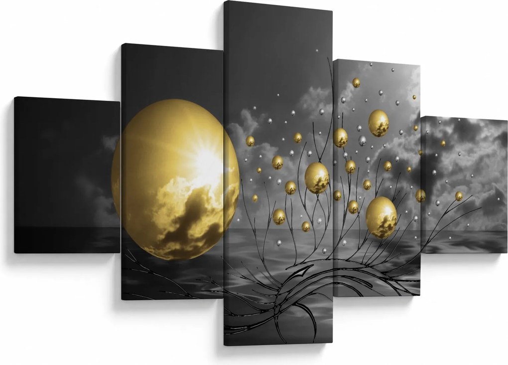 Obraz kul w kolorze ochry (125x70 cm)