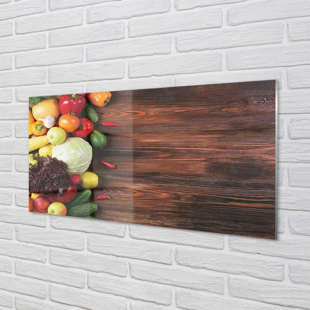 Panel nad Blat Kuchenny Kolorowy Zestaw Warzywny