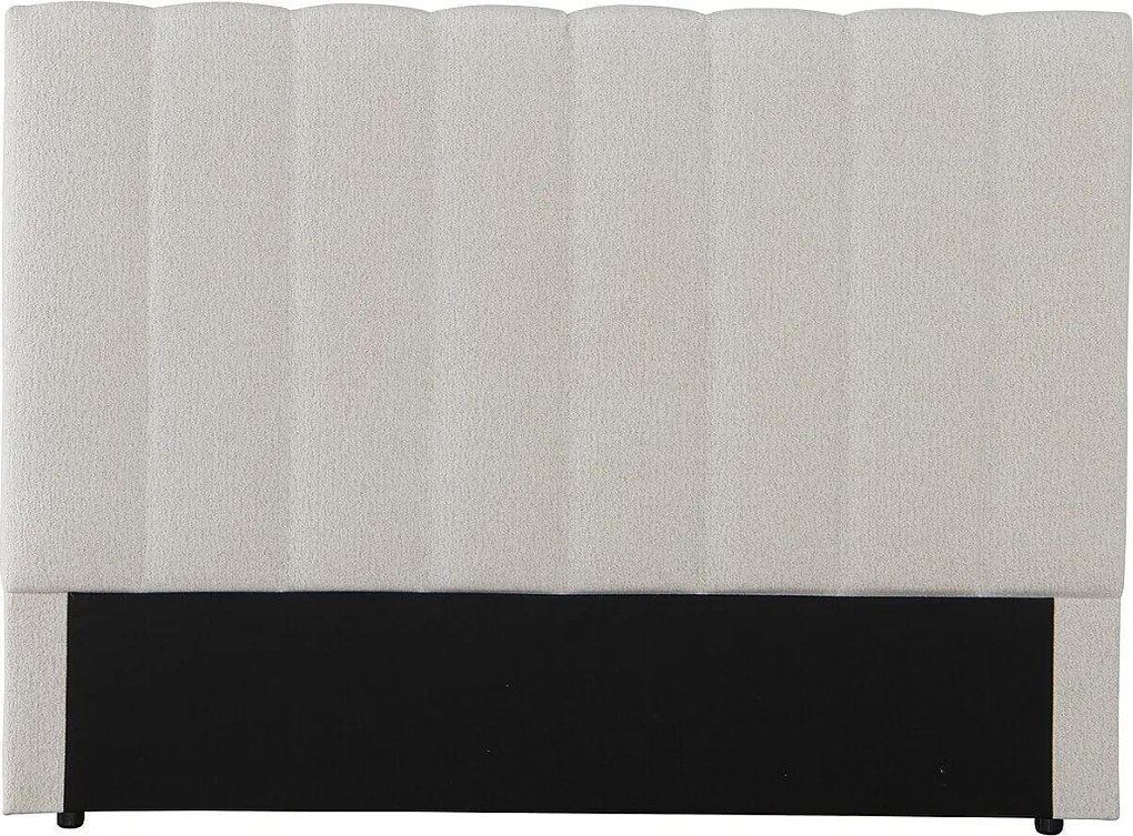 Zagłówek z tkaniny teksturowanej "Val Thorens" - beżowy - 140 cm