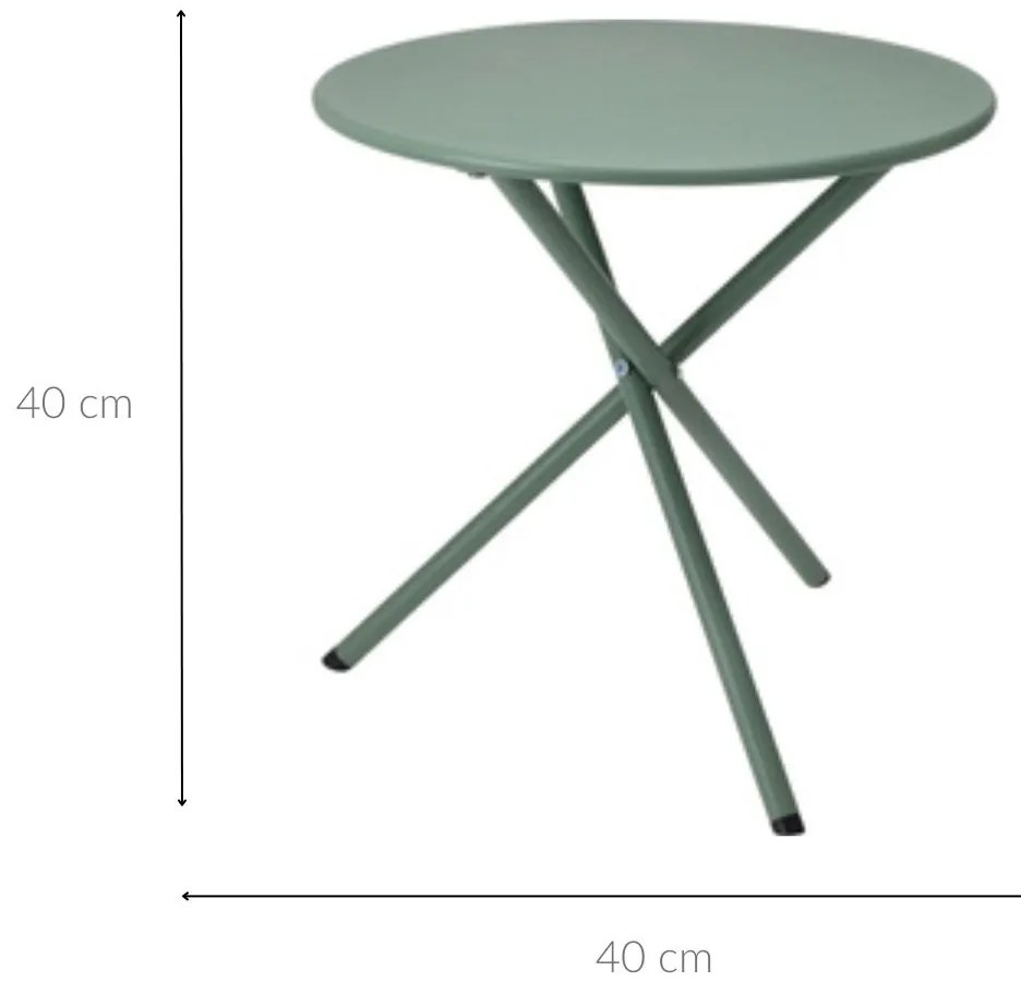 Metalowy stolik ogrodowy, Ø 48 cm