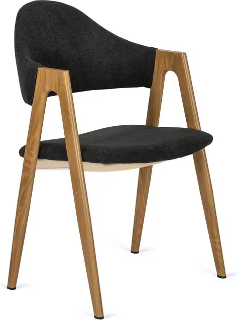 Krzesło Tapicerowane do Salonu RUIZ Czarne