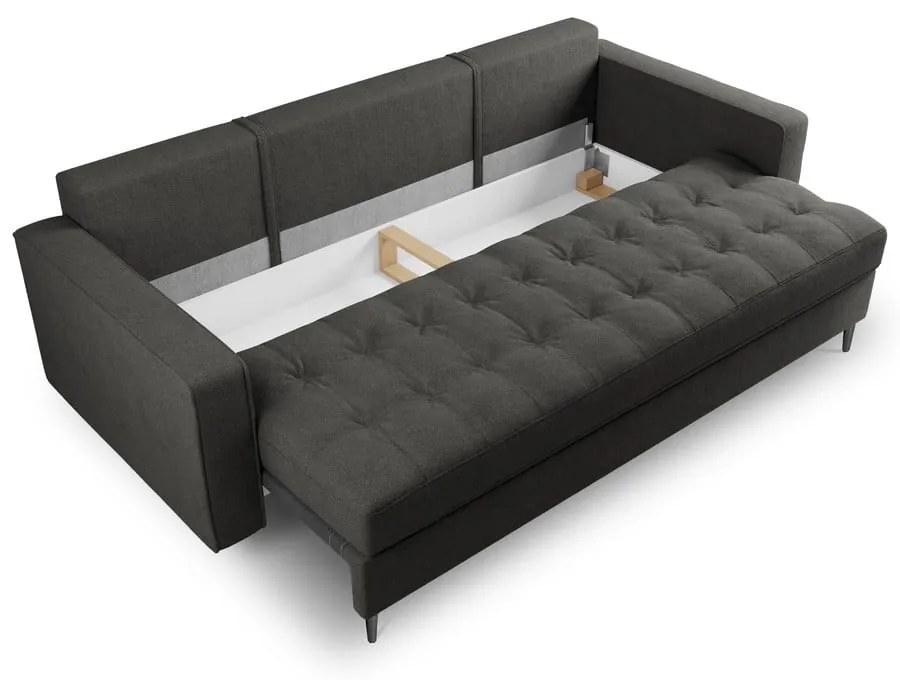 Ciemnoszara rozkładana sofa Milo Casa Santo