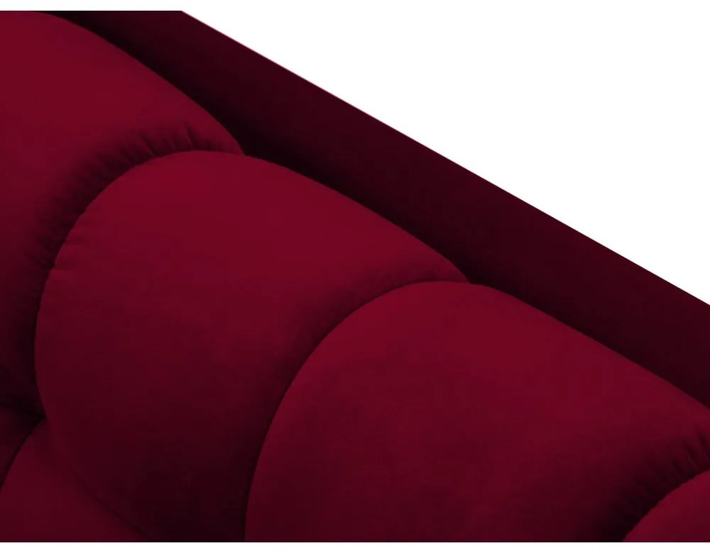 Czerwony aksamitny narożnik Cosmopolitan Design Bali, prawostronny