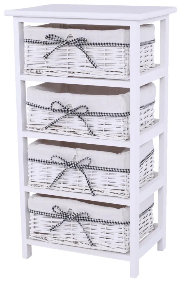 Komoda Ruby biały, 73 cm