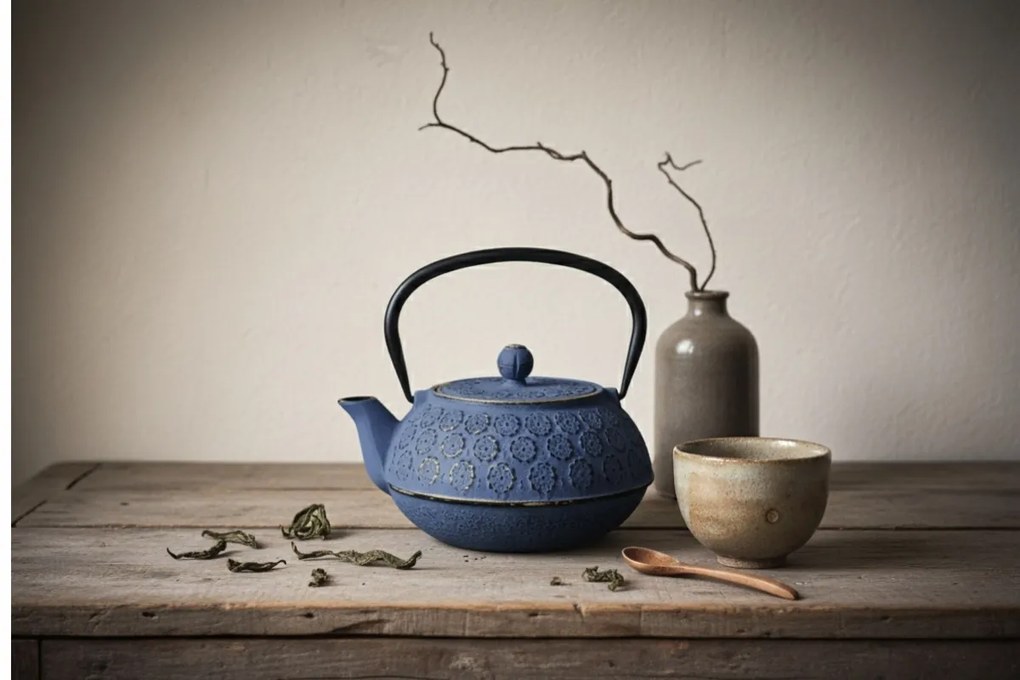 Czajnik żeliwny z zaparzaczem KUMO, 1000 ml