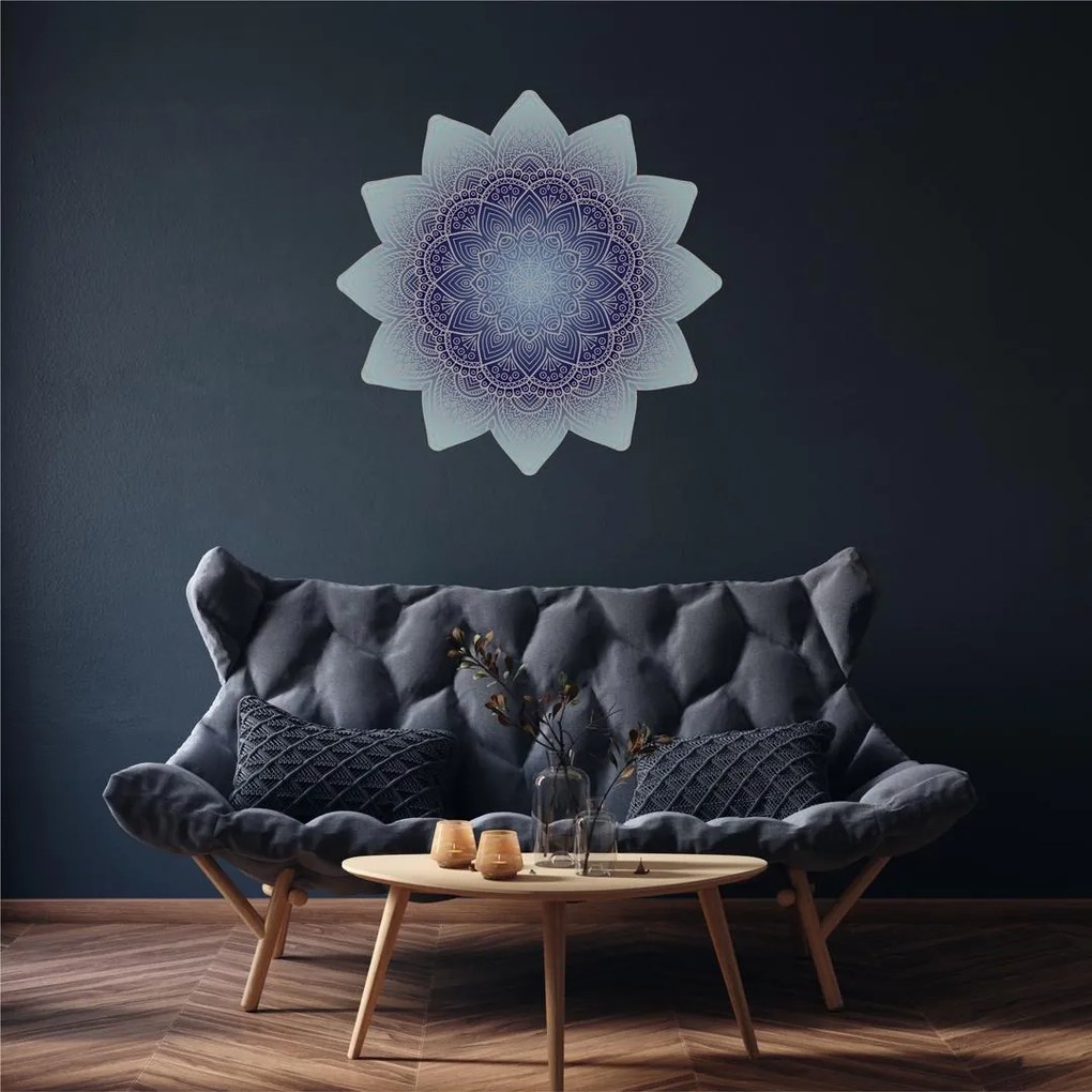 Naklejki na ścianę - Mandala niebieska