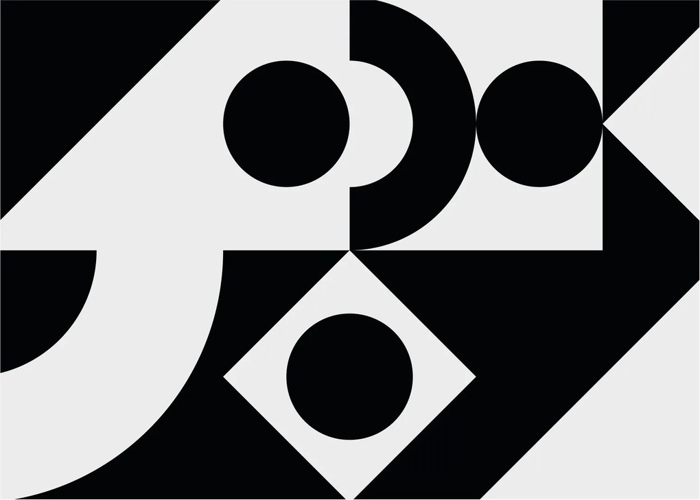 Obraz na szkle - Abstrakcja geometryczna N⁰1 (70x50 cm)