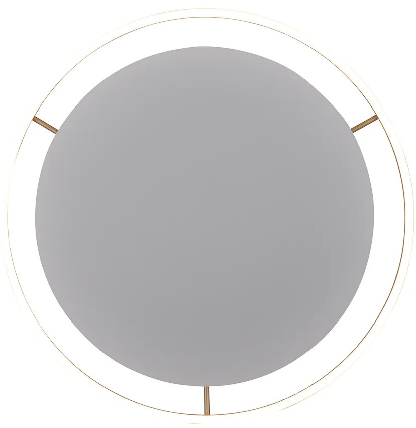 Lampa sufitowa mosiądz 60 cm w tym LED 3-stopniowy ściemniacz - Zlatan Nowoczesny Oswietlenie wewnetrzne