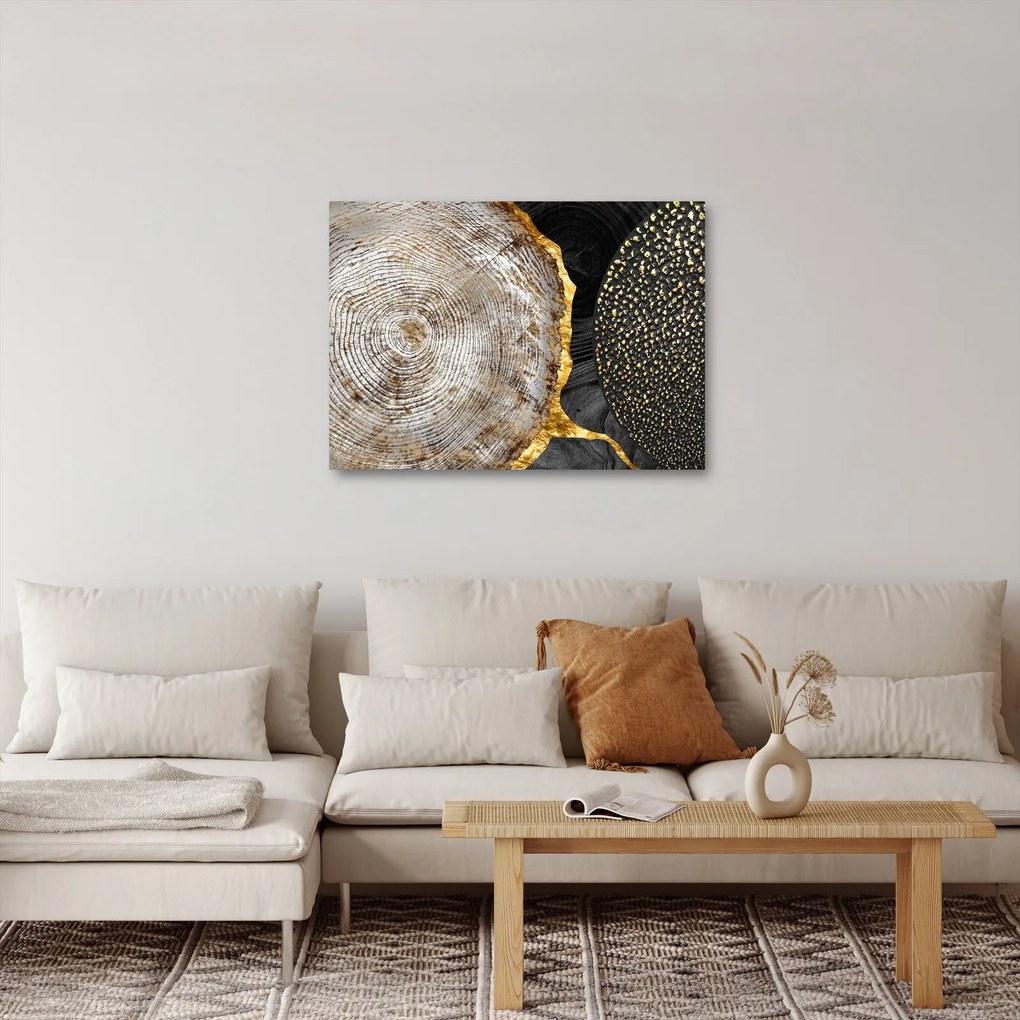 Obraz - Pień drzewa w kolażu 2 (70x50 cm)