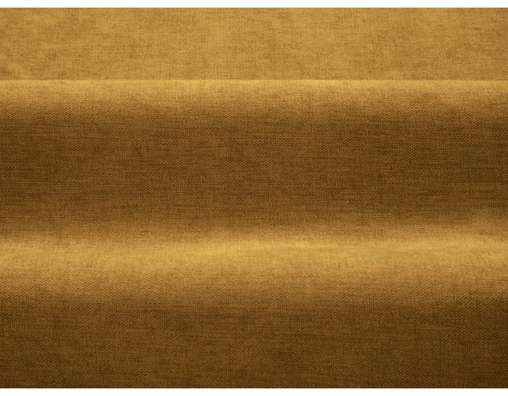 Musztardowe tapicerowane łóżko dwuosobowe ze schowkiem ze stelażem 200x200 cm Jason – Windsor &amp; Co Sofas