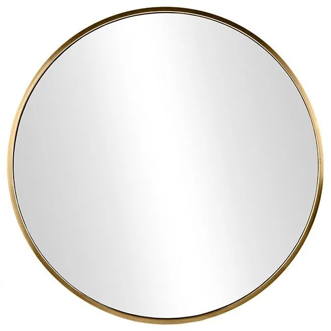Lustro LOFT  FI40cm złote ścienne okrągłe łazienkowe do salonu sypialni loftowe Industrialne minimalistyczne