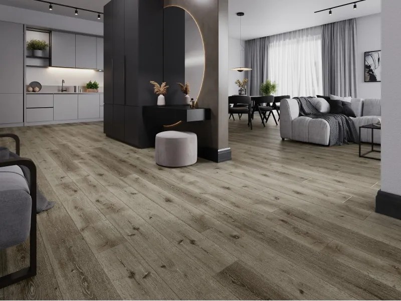 Mexen Kansas panele winylowe 1240 x 182 mm SPC 6,5 mm, podkład IXPE 1,5 mm, 4 V-Fuga, Dąb - F1032-1240-182-505-4V1-01