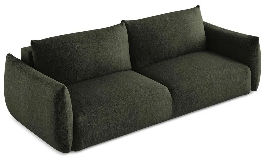 Zielona rozkładana sofa 230 cm Leila – Makamii